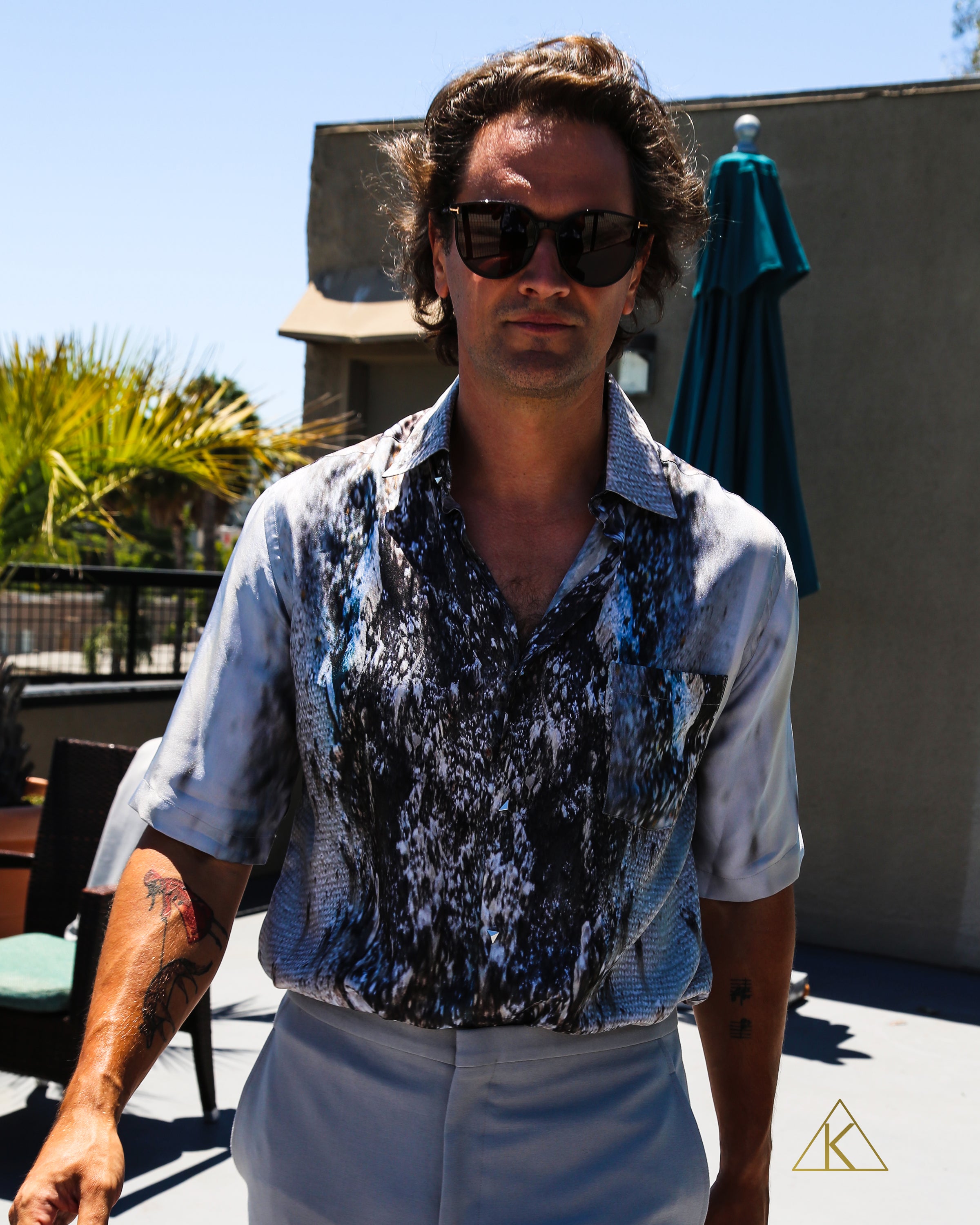 FB Button-Up Short Sleeve Shirt