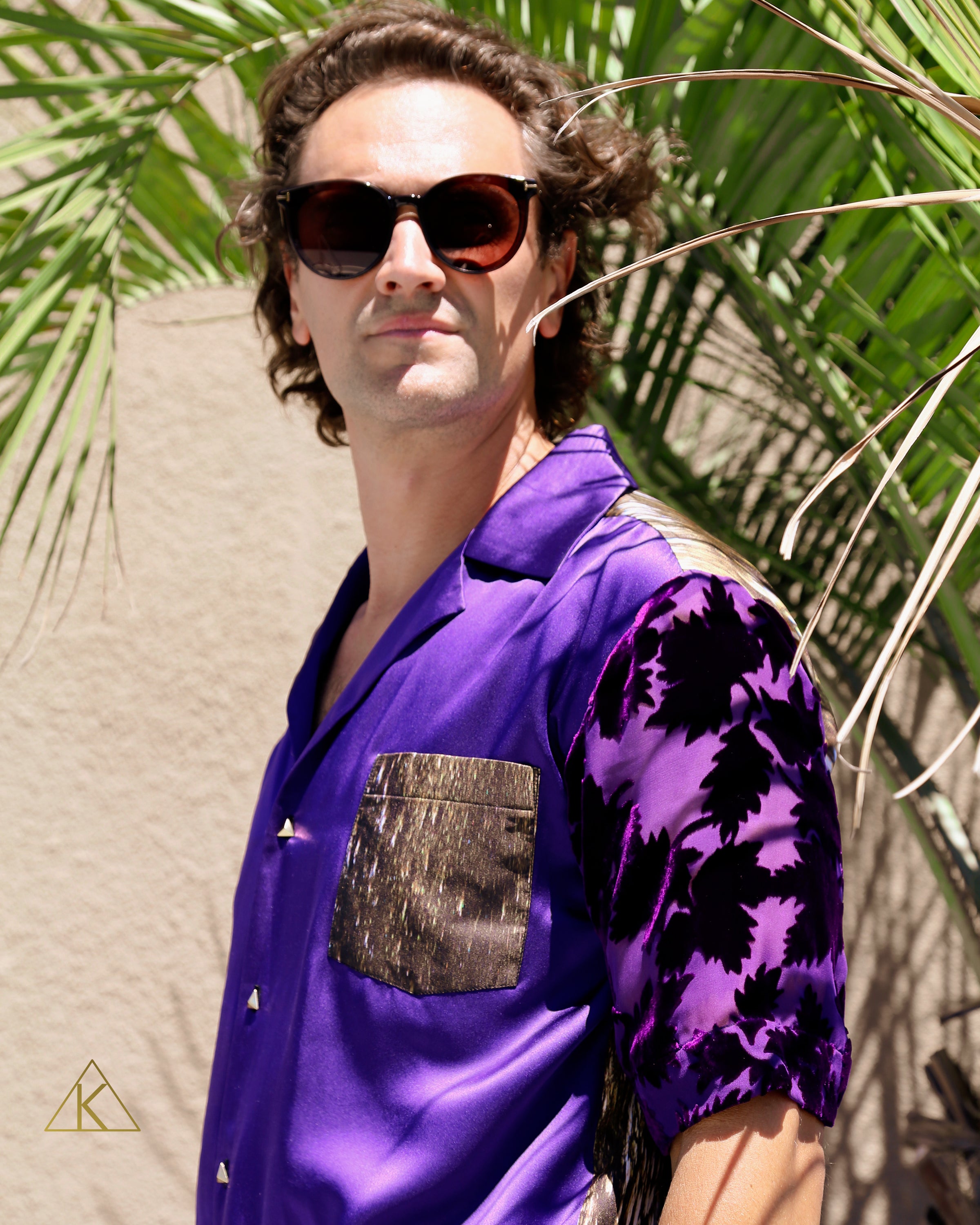 Purple Short Sleeve Shirt