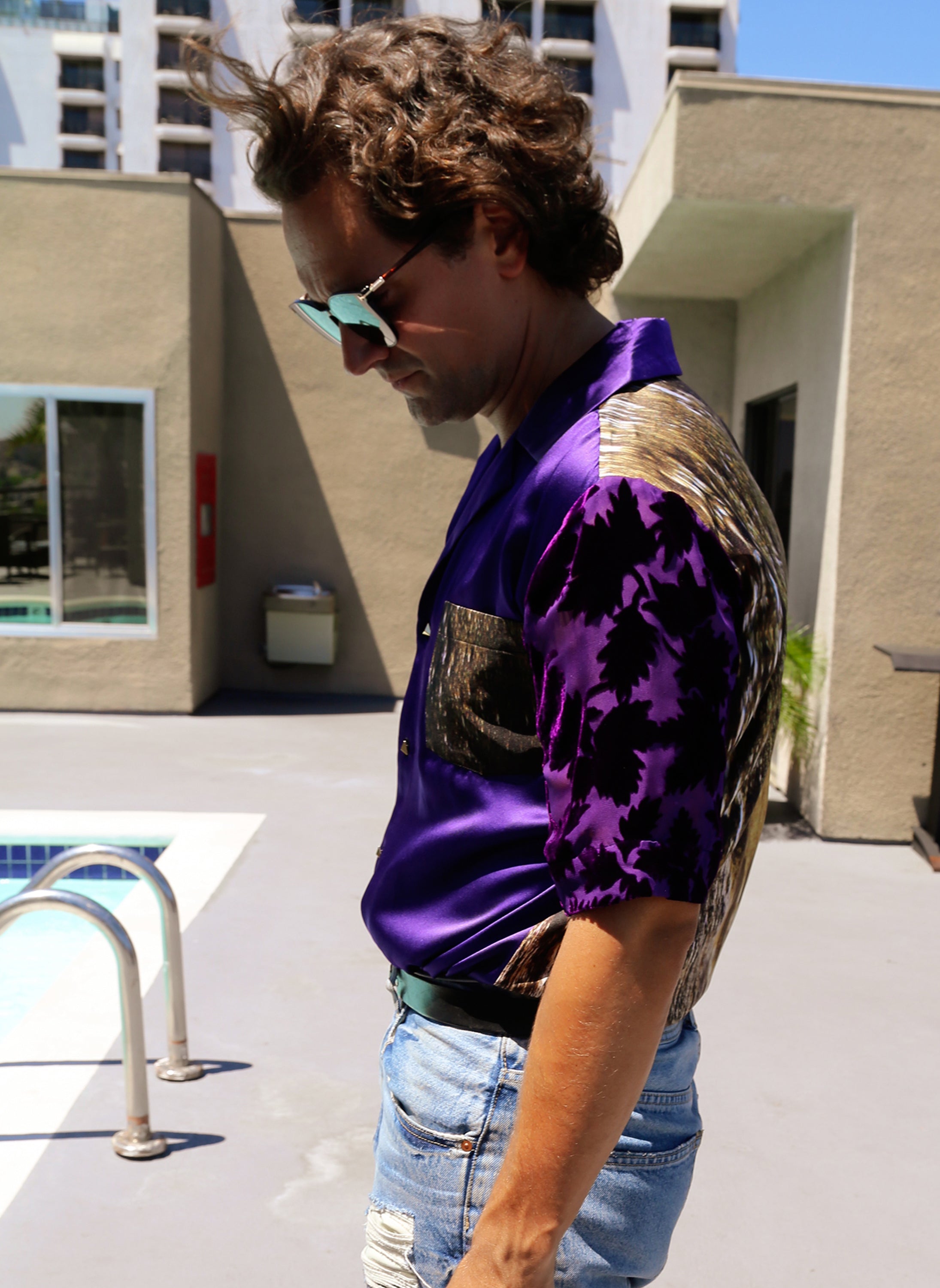Purple Short Sleeve Shirt