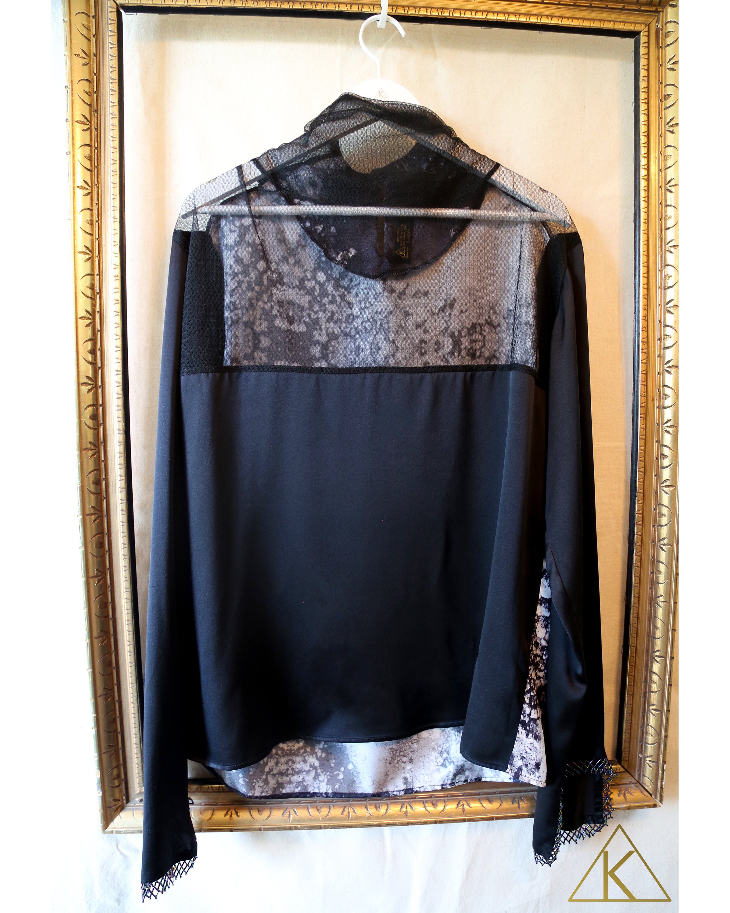 Lace and Silk Turtlneck