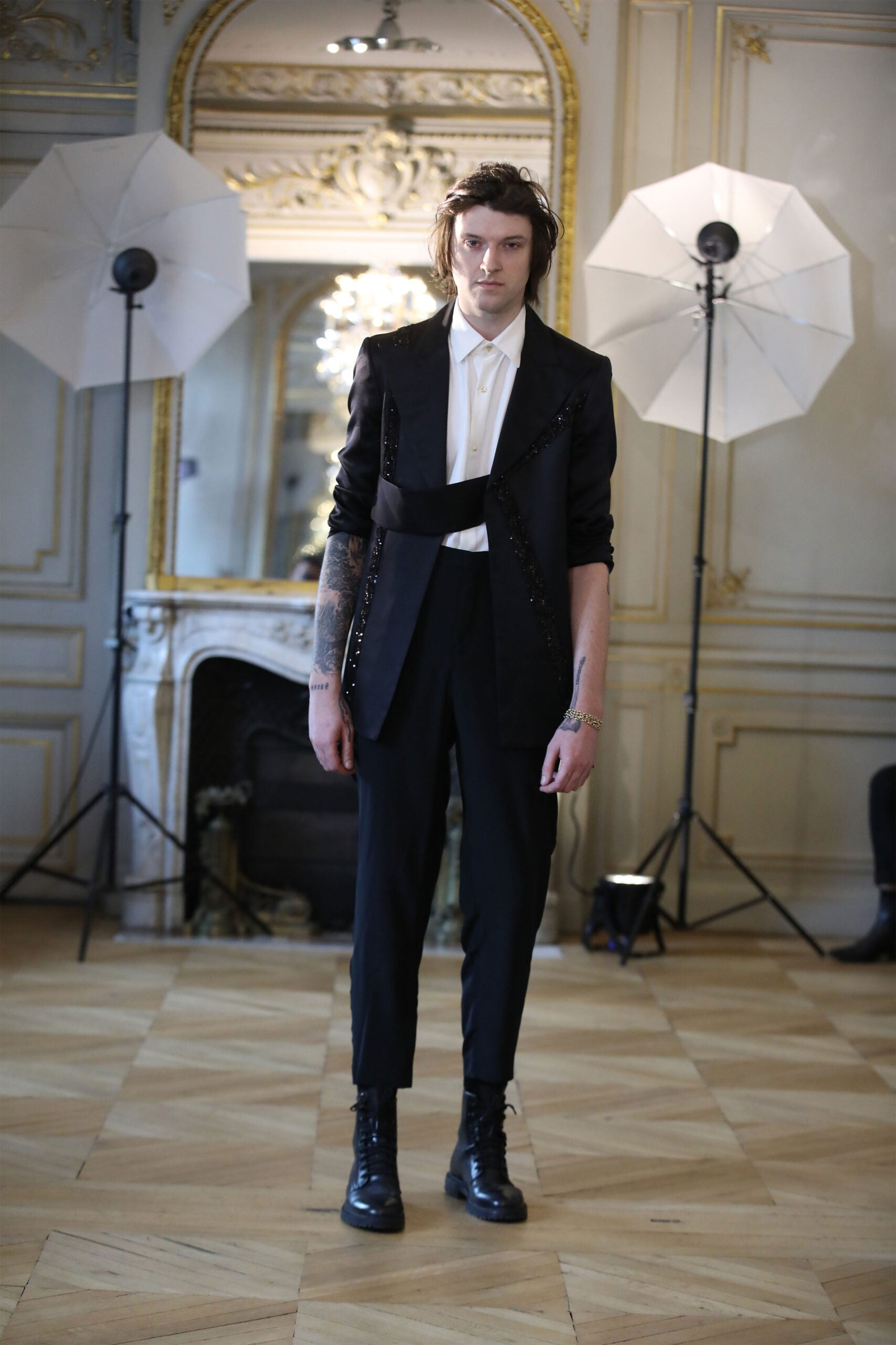 Modry Tuxedo Pants