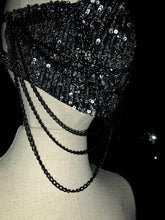 Load image into Gallery viewer, Sequins Chains Face Mask
