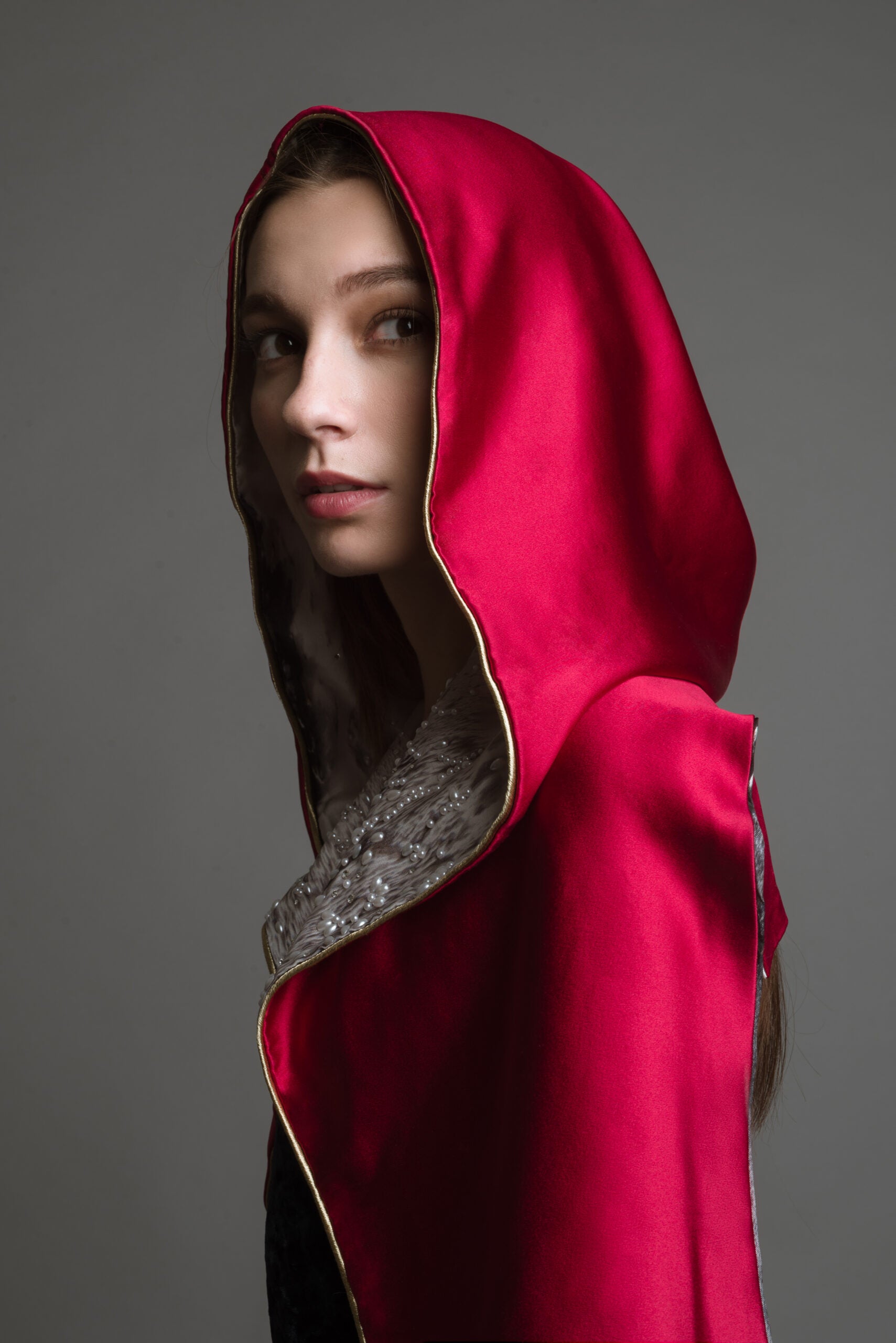 The Royal Pearl - Painted Scarf - Kimia Arya Silk