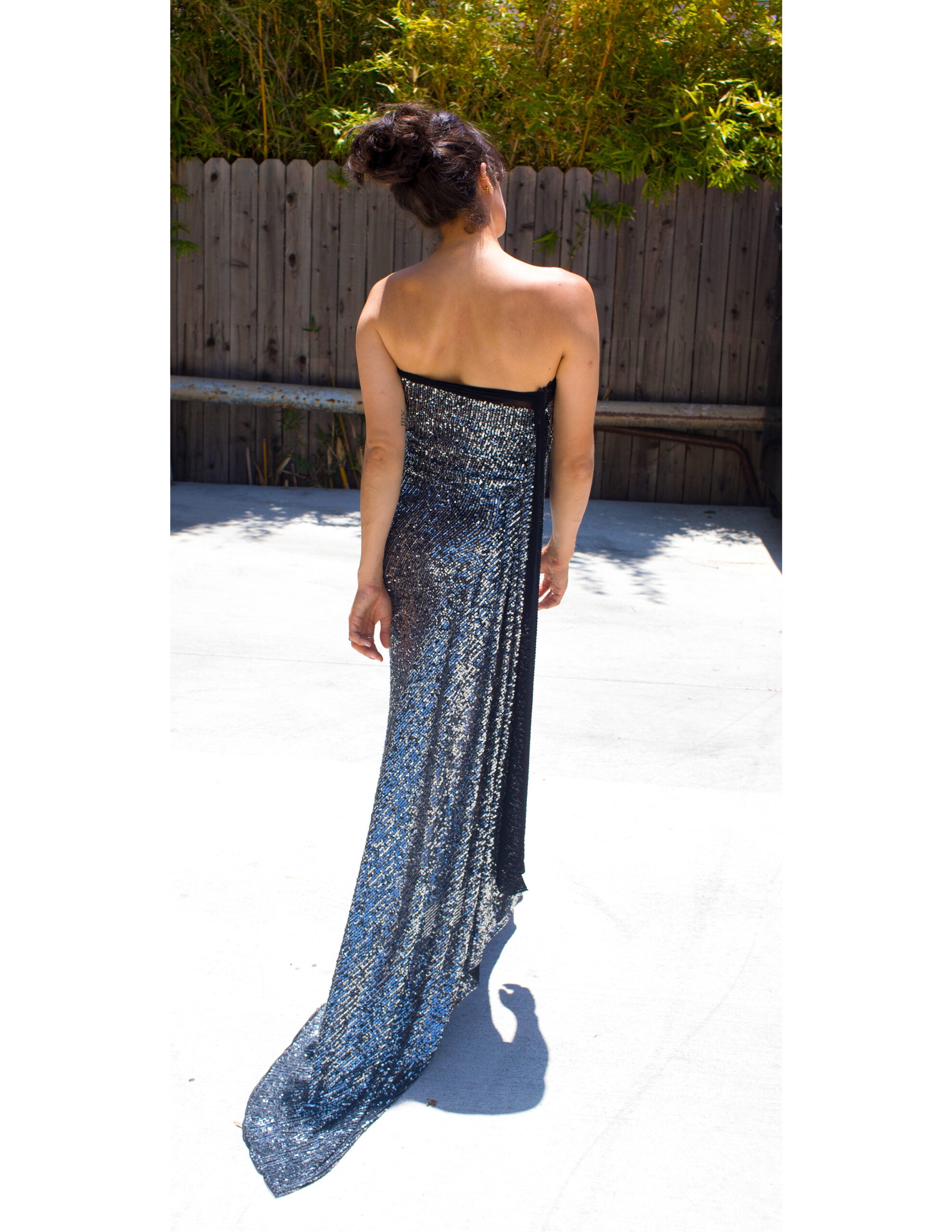 Kimia Arya - back of the Katherine Dress - #MaisonKimiaFW20