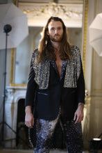 Load image into Gallery viewer, Naja Suit Jacket with Sequins Cape (removable)

