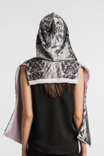 Load image into Gallery viewer, Precious Lilac - Back View -Painted Scarf - Kimia Arya Silk
