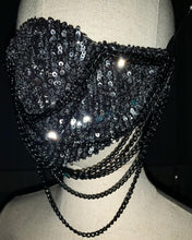 Load image into Gallery viewer, Sequins Chain Face Mask
